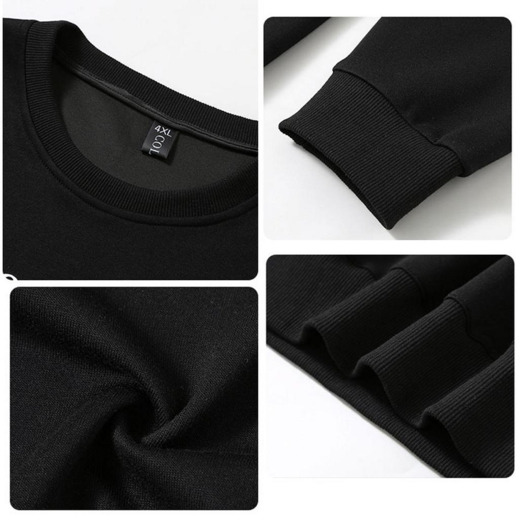 Spring and Autumn Plus Size Sweatshirt Men's Round Neck Loose Big Belly Casual Long-sleeved Bottoming Shirt  4XL-11XL