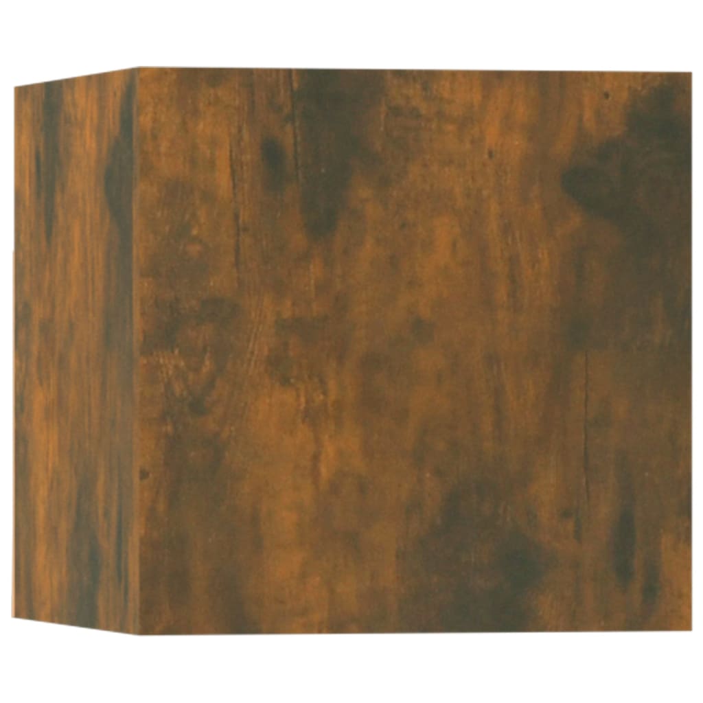 5 Piece TV Cabinet Set Smoked Oak Effect Particleboard