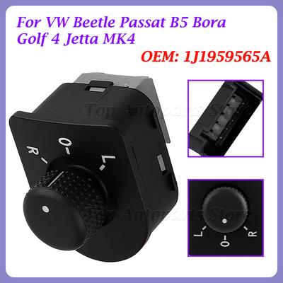 Car Side Mirror Knob Switch For VW Beetle Passat B5 Bora Golf 4 Jetta MK4 Rearview Adjustment Button Control Parts 1J1959565A