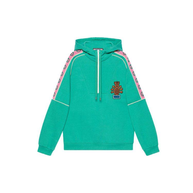 GUCCI Sweatshirts Men's Green Hooded Moderate 672429-XJDT0-3779