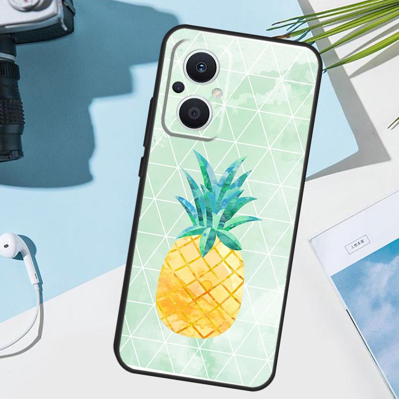 Summer Fruit Pineapple Case For OPPO Reno 12 F 13 13F 11 8T 7 8 10 Pro OPPO Find X8 X6 Pro X3 X5 Lite Cover Funda