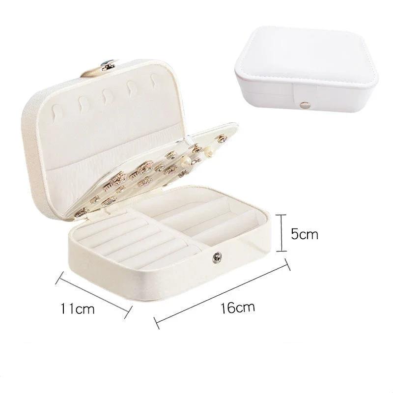 Jewelry Box Jewelry Organizer Portable Travel Jewellery Case Locket Necklace Lipstick Earring Ring Holder for Woman Accessories