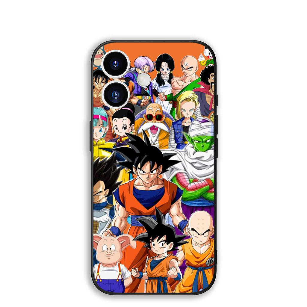 

Cover for Apple iPhone 16 15 14 11 Pro Max 6 7 8 Plus + SE2 SE3 SE 2022 2020 8+ Phone Case Dragons Gokus Balls Piccolo iPhone 11