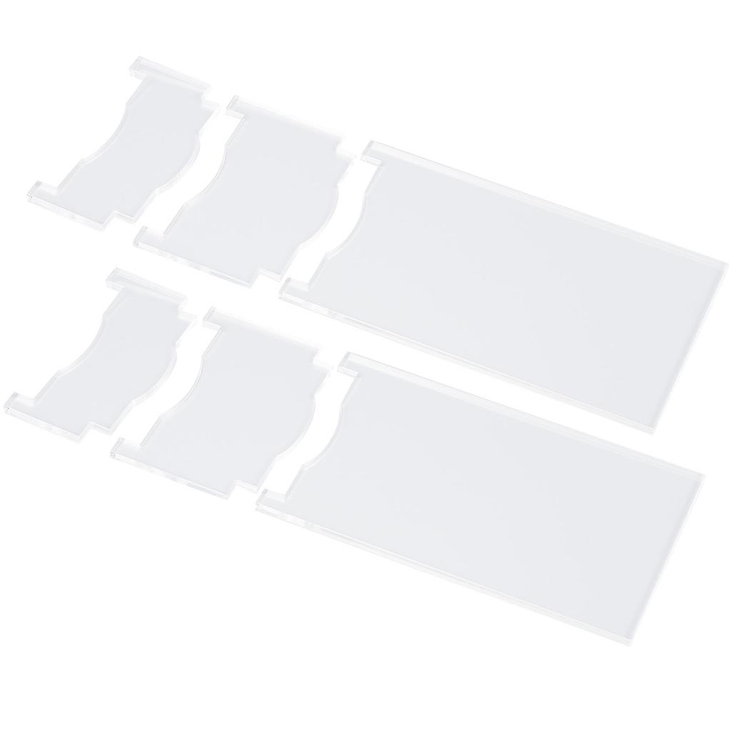 2 Set Furniture Wall Spacer 7 11 Inch Length Adjustable Clear Acrylic Couch Bed Wall Stopper for Home