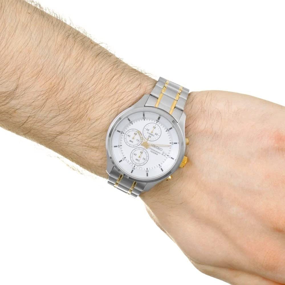 Seiko Chrono Quartz Watch SKS541P1 White Men's [Reimported]