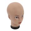 Bald Mannequin Head with Makeup Black Skin Female Professional Cosmetology Head for Wig Making