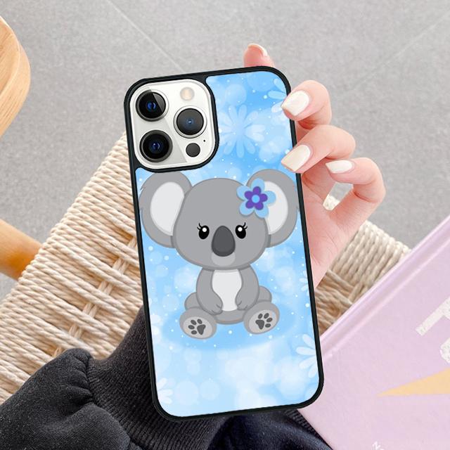 Cute cartoon watercolor animal koala Phone Case For Apple 11 Pro Max 8 7 Plus SE2020 Coque For iPhone 13 12 Mini 14 15 16