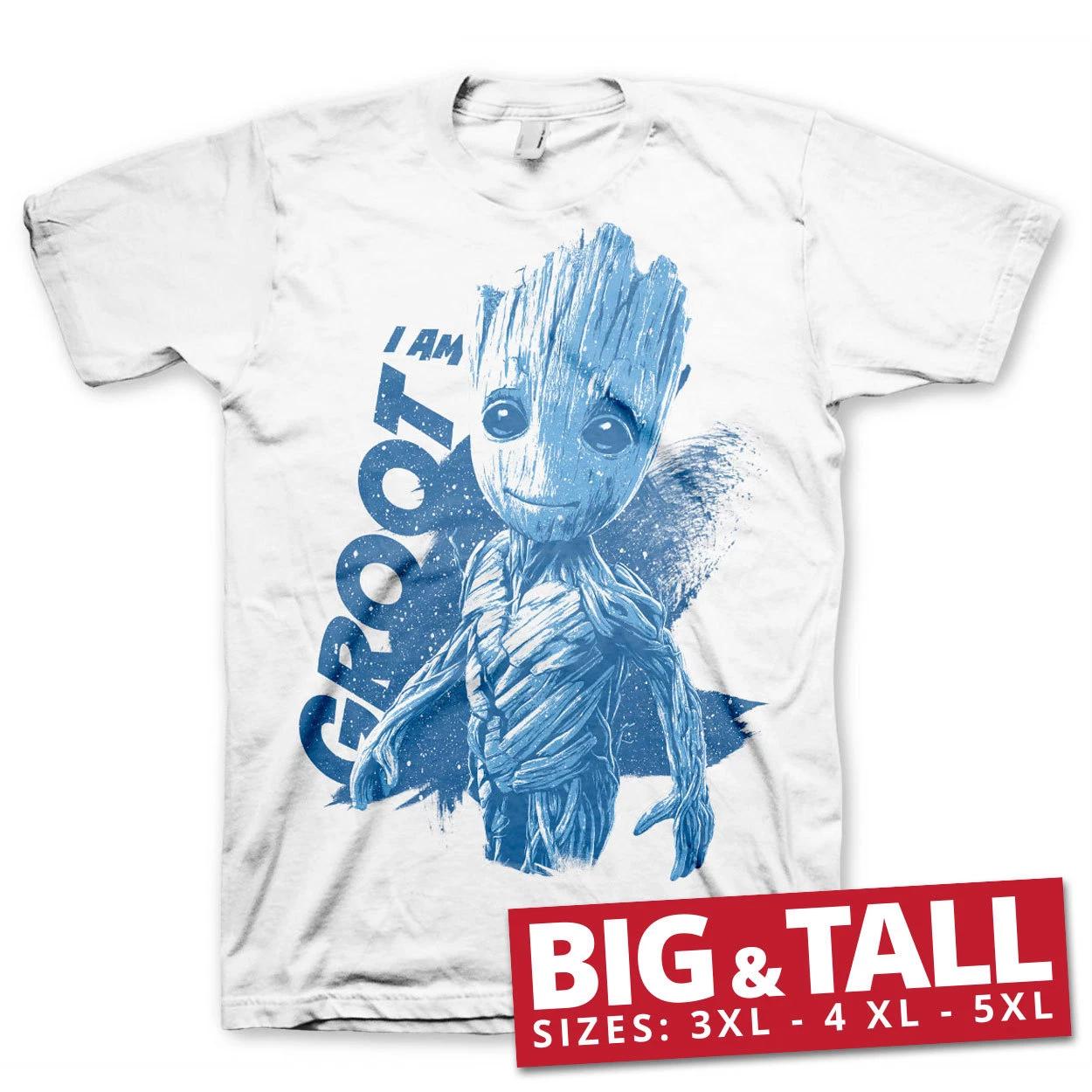 Licence Officielle I Am Groot Sur Gros & Grand 3XL, 4XL, 5XL Homme T-Shirt L
