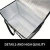 Insulated And Refrigerated Bag, Large Capacity Portable Lunch Bag, Zipper Picnic Camping Tin Foil Food Ba