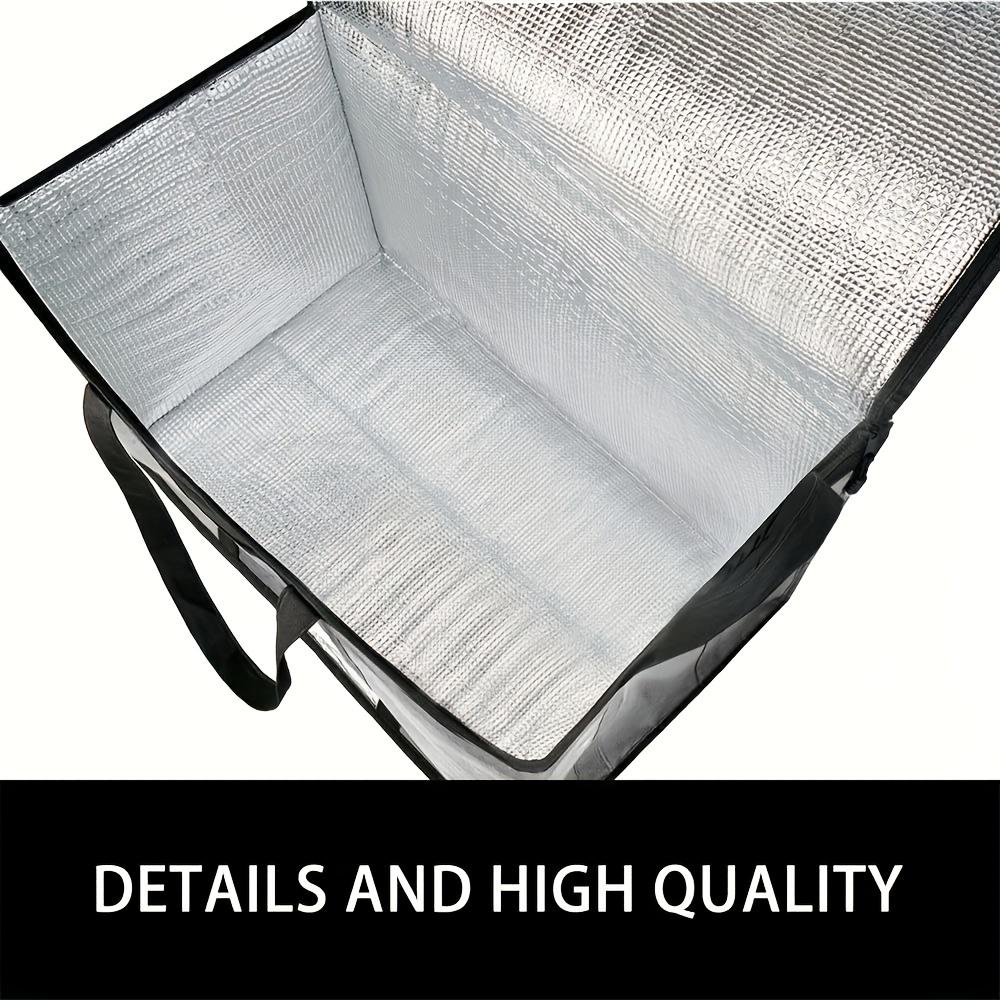 Insulated And Refrigerated Bag, Large Capacity Portable Lunch Bag, Zipper Picnic Camping Tin Foil Food Ba