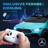 Kids Electric Car, Remote-Controlled, with Transport Wheels, LED Lights, Horn, for Children 3-6 Years, Light Blue