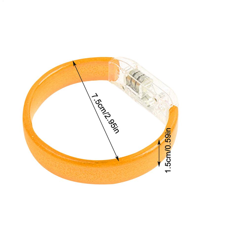 Flashing LED Wristband Multicolor Luminescent Bracelet for Party Concert Festival Waterproof Reusable Lighting Supplie