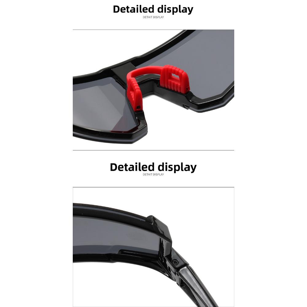 Europäische und amerikanische neue Sport-Radbrillen, Fahrrad-Trend Herren- und Damen-farbige Outdoor-Sonnenbrillen, beschichtete Modebrillen