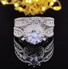 New Double-Layer Micro-Inlaid Zircon Ring Set - Luxury Party Wedding Band R5080