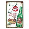 Carbonated Soda Drinks Tin Sign Shabby Vintage Decorative Plaque Wall Decor Bar Home Decor Iron Plate Painting Poster Art Sig