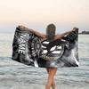 1pc Football17 Beach Towel with Custom Name, Beach/Swimming/Bath/Picnic/Camping Towel, Suitable for Seaside Beaches