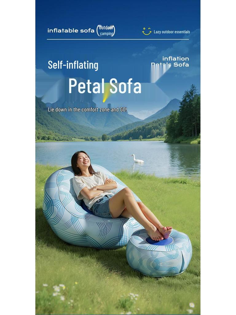 Eco-Friendly Portable Self-Inflating Inflatable Camping Sofa