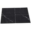 4Pcs Black (Dark Coffee) Self Adhesive Floor Decals Marble Tile Stickers  for Stairs