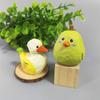 Handmade Solid Wood Carving Ornament - Cute Style Decor for Living Room or Office Desk