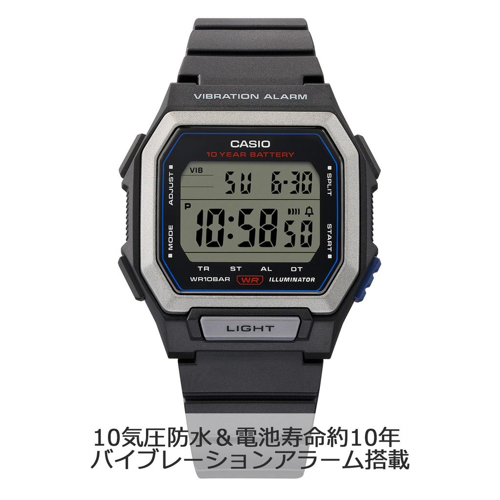 Casio Collection W-738H-3AJF Men's Olive Wristwatch