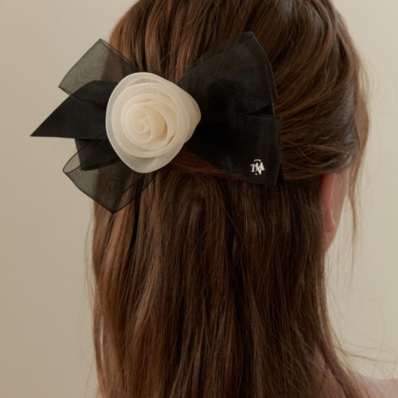 

TATIANA Corsage Ribbon Hair Pin HB2255 BLACK