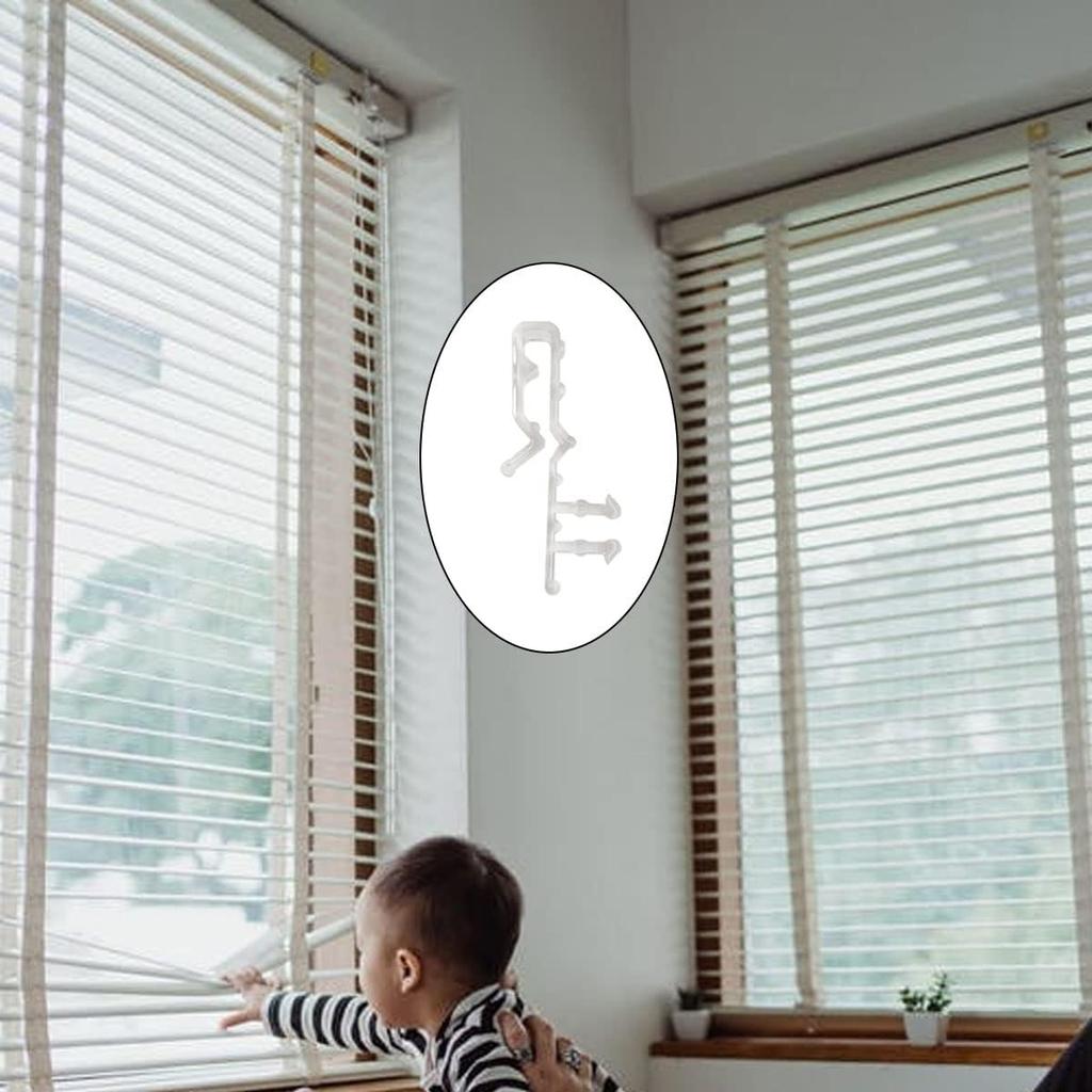 20 Pcs Valance Clips for Blinds, Hidden Blind Clips, 2.1 Inch Hidden Channel Valance Clips, Hidden Blind Clips, Mini Blind Valance Clips, Hidden