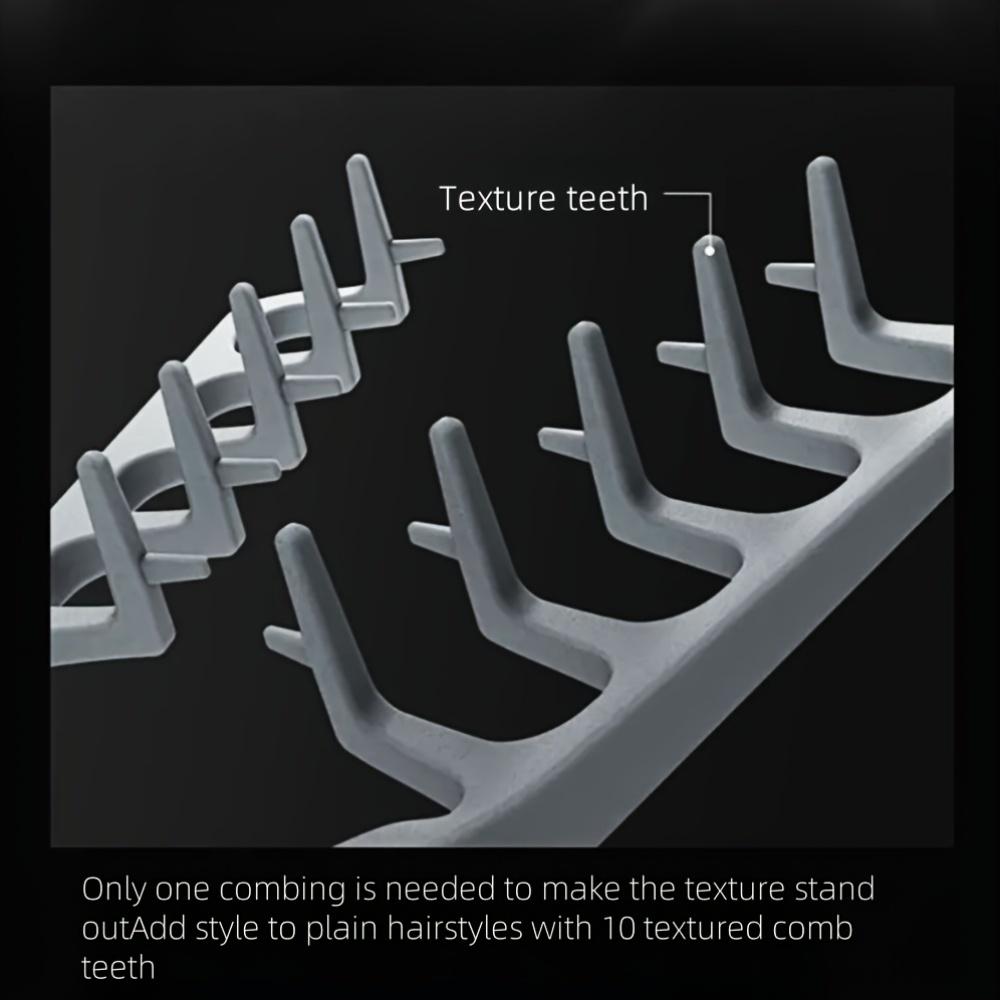 1PC/2PCS New Unisex Hair Comb with Root Volume - Foldable Plastic Styling Comb with Textured Teeth, Japanese-Korean Series