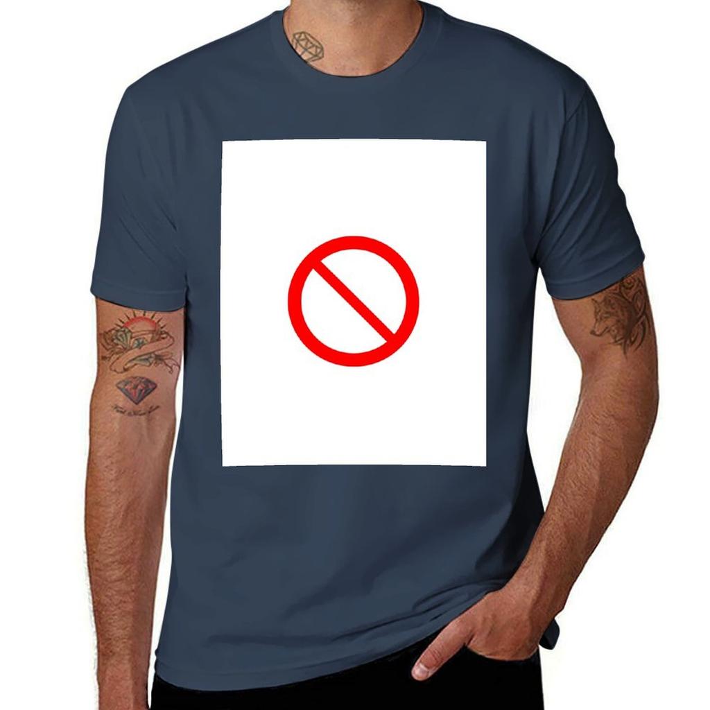 Fnf Boyfriend Prohibition Sign Tshirt Casual Loose Short Sleeve Tee For Unisex Tshirt