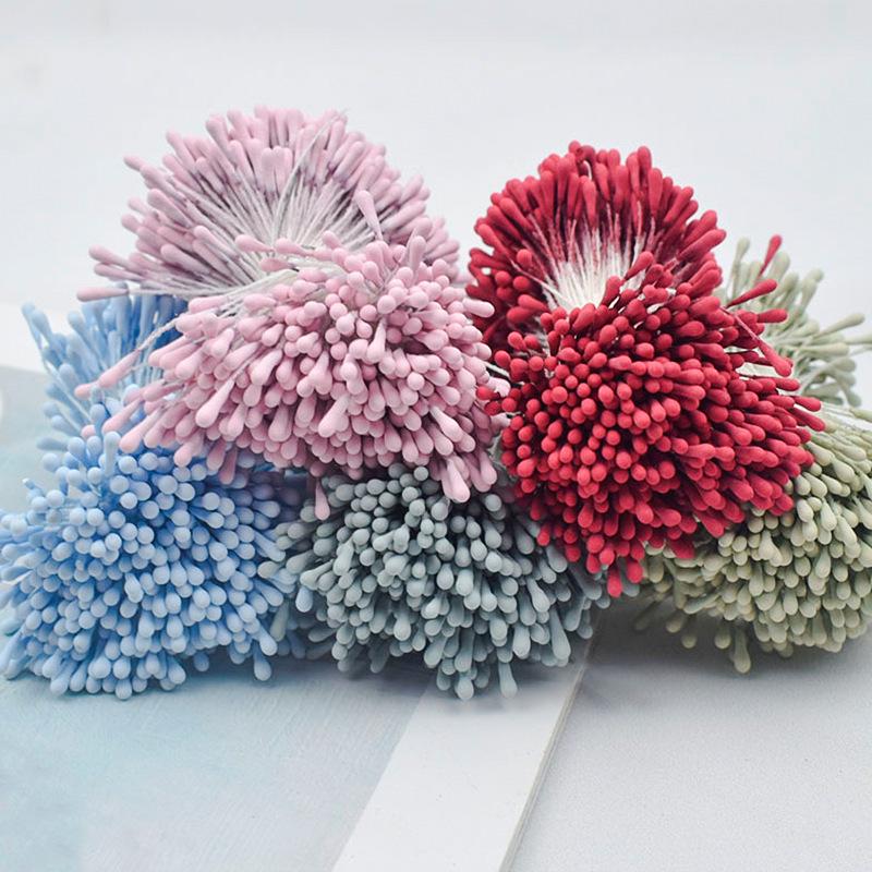 2mm Matte Stamen Hair DIY Accessories: Round Flower Center for Handmade Ornaments