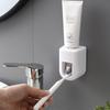 Toothpaste Squeezer Automatic Toothpaste Dispenser Self-adhesive Dust-proof Toothbrush Holder Bathroom Accessories