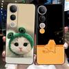 For Vivo V50 Lite Case Cute Cartoon Painted Phone Case For Vivo V50 Lite 4G 5G Protection Shockproof Shell Back Cover Protection