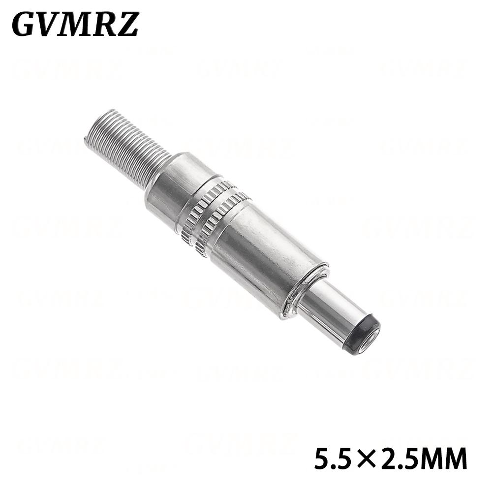 

5PCS 5.5X2.5MM 5.5*2.1mm 4.8*1.7mm DC Power Jack Male Plug Metal Connector Adapter With Black Head 4.0*1.7 2.5*0.7mm