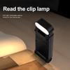 Clip Type Reading Light Rechargeable Portable USB-C Fast Charging Foldable 3 Color Temp 5 Brightness Levels LED Indicators Bed Light