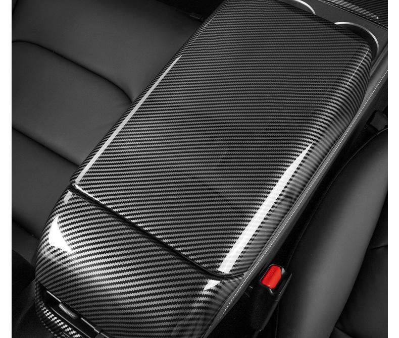 Tesla Model Y/3 Armrest Box and Air Outlet Carbon Fiber Covers