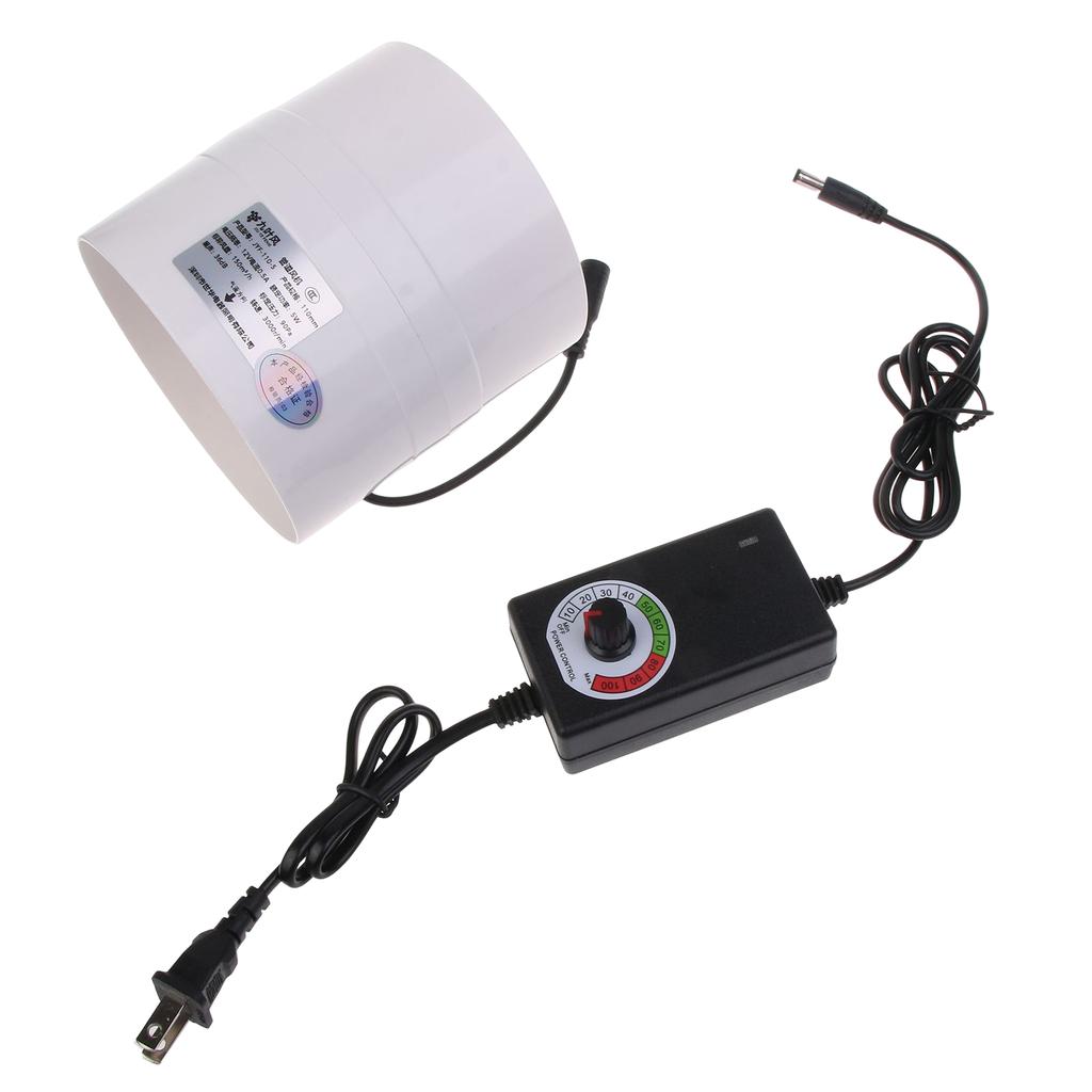4'' Duct Fan 220V 110V Air Extractor Silent Inline Ventilator for Home Bathroom Kitchen Exhaust Ventilation
