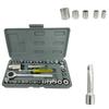 40pcs/set 1/4 Inch CR-V Ratchet Auto Repair Mechanic Wrench Sleeve Kit Hand Tools Toolbox Combination Socket Wrench Kit