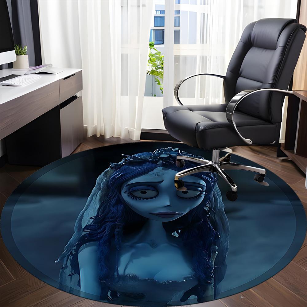 1pc Corpse Bride Chair Carpet for Office, Non slip, Soft and Durable Office Rug for Interior Decoration