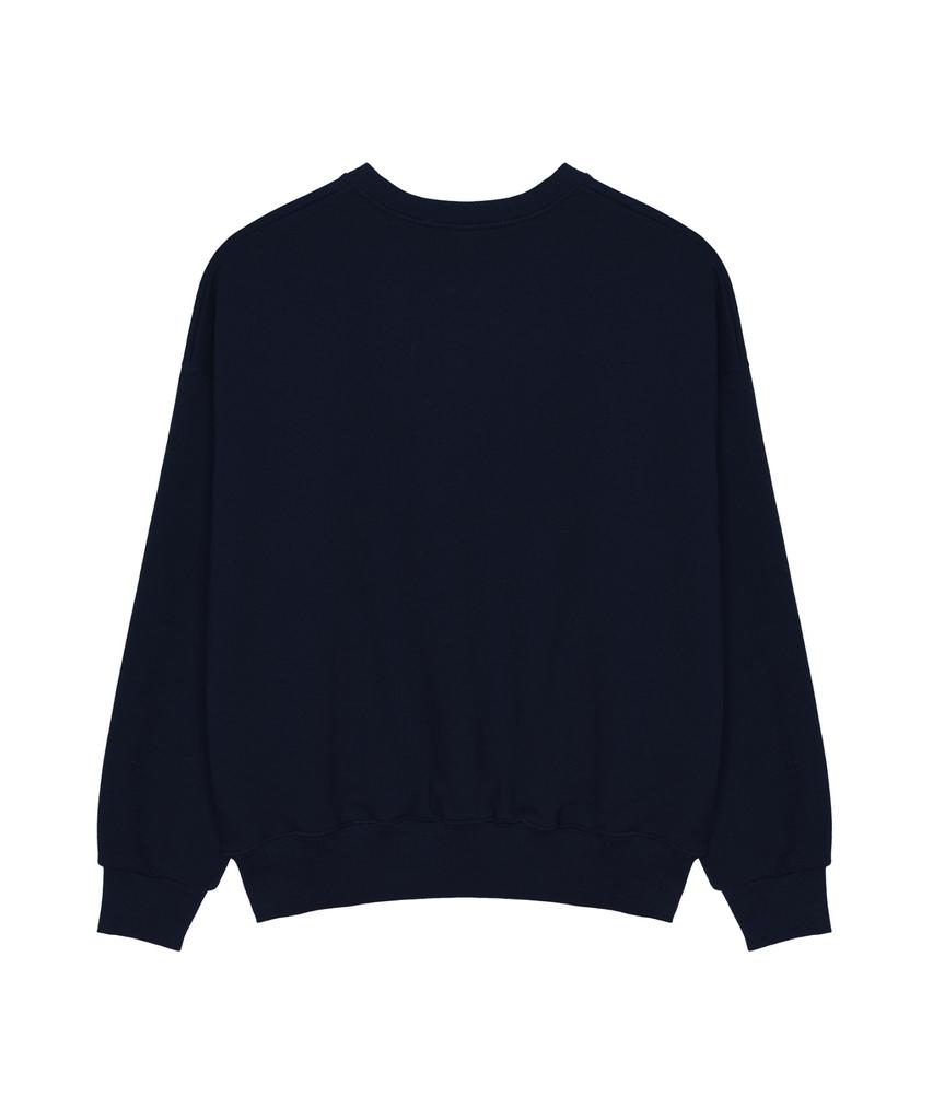 Nigaennikol Nicole Rose Printing Sweatshirt_Navy White