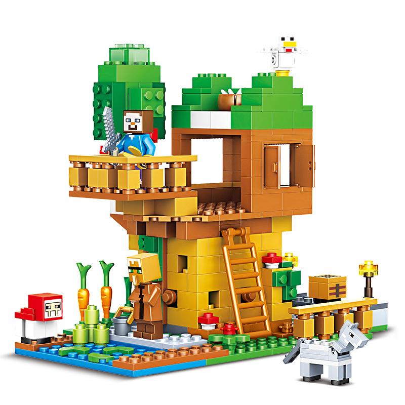 Höllenlegion Bausteine Kriechende Hütte Enderdrache Minifigur Jungen Bausteine Spielzeug