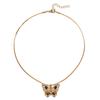 Pendentif en alliage exagéré avec diamants Nouvelle bijouterie Collier papillon simple et polyvalent pour femmes