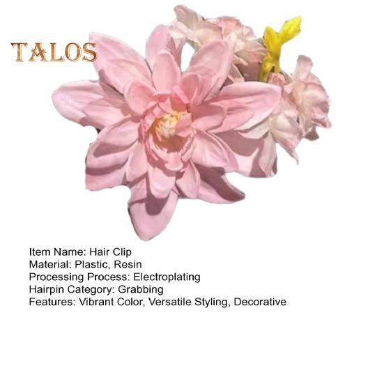 Simulated Flower Hair Clip Hawaiian Flower Decor Side Hair Pin Beach Vacation Photography Women Hair Accessories