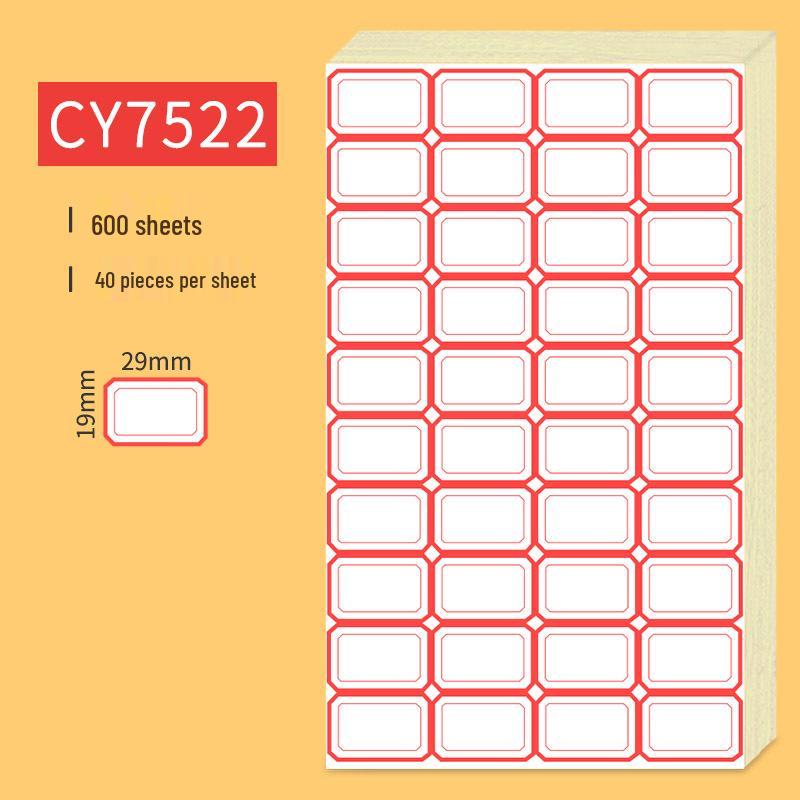 Handwritten Self-Adhesive Label Stickers for Office and Memo Marking
