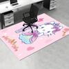 Office Rug Hello Kitty, Princess Anti-Slip Rug, Machine Washable for Living Room, Bedroom, Office, Multiple Sizes, Bedroom Mat, Decorative Mat, Durabl