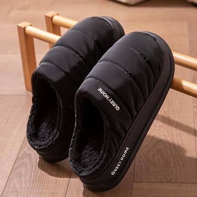 [Rutschfest] Herren Winter Hausschuhe | Rutschfest | Dicke Sohle | Neu | Indoor | Zuhause | Stoff | Warm