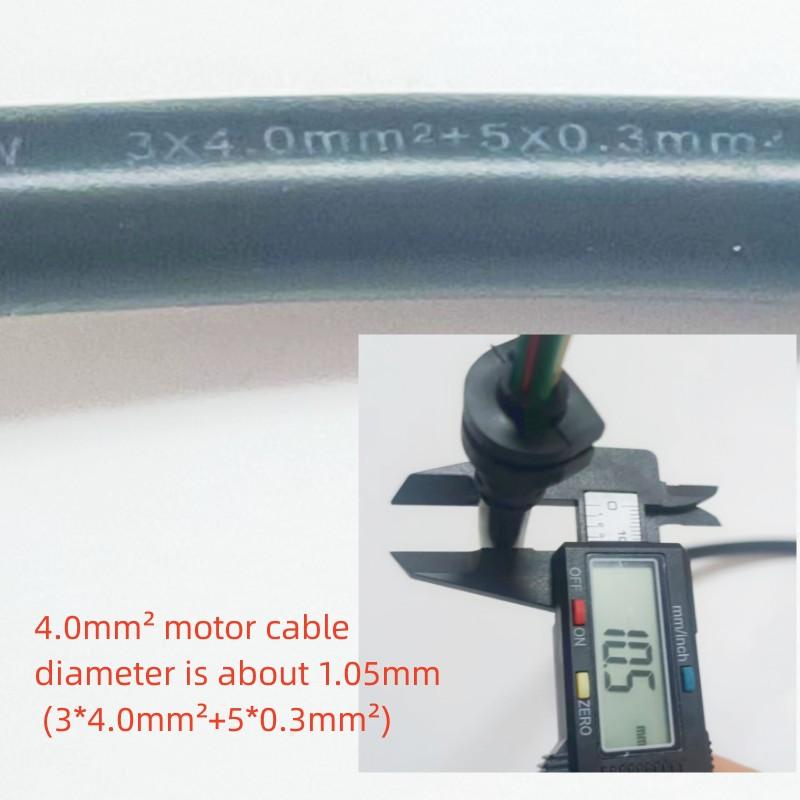 

Electric Trike Accessories Electric Tricycle Differential Motor Cable Electric Trike Motor Wire Electric Vehicle Accessories 4.0mm2 1.1 Meter