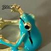 Gender-neutral Frog Ring 2Pcs Finger Rings Handmade Tree Design Bands