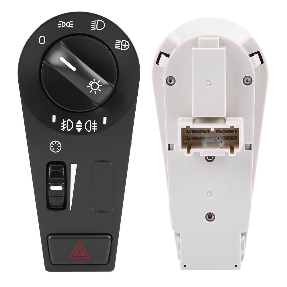 Hdlight Lamp Control Button 20942844 20466302 20466306 20953569 ABS Plastic Metal Hdlight Fit for FH12 FM VNL Truck Black