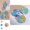 Cute Cartoon Creative Earth Ocean Protection Brooch Adorable Cat Planet Pin For Accessories