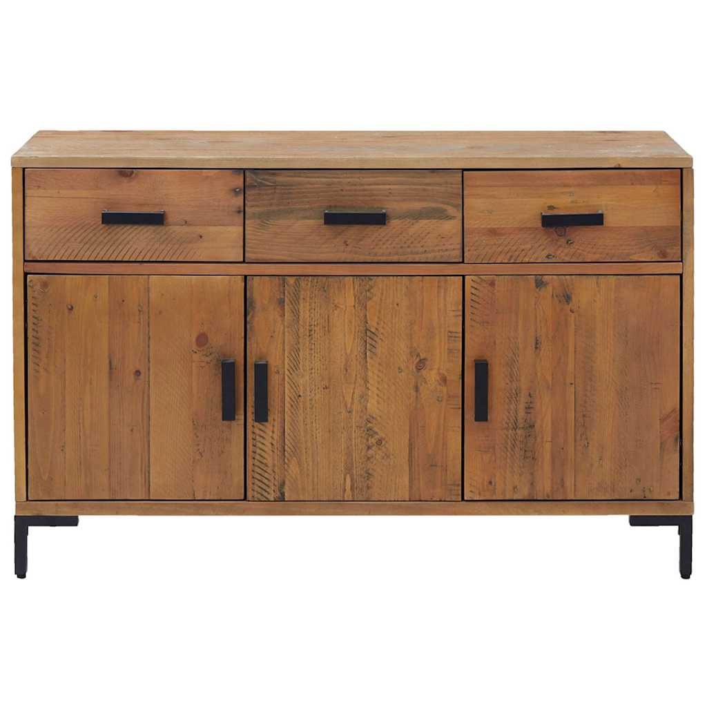 Sideboard Brown 110 x 35 x 70 cm Solid Pine Wood