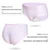 Female Summer Striped Cotton Pure Cotton Crotch Antibacterial Abdominal Lift Hip Breathable High Waist Briefs